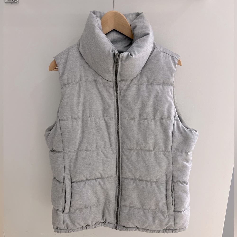 Women's Gray Puffer Vest